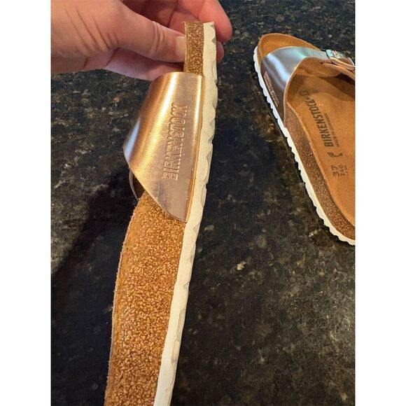 Birkenstock Madrid Women's Sandals Rose Gold Size 6 EU 37 Slip-On Casual - Picture 10 of 12